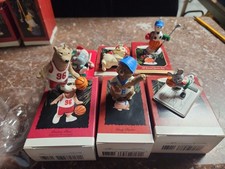 Lot of 6 sports related Hallmark Christmas ornaments picture