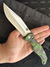 11” XL Pocket Knife Mega Big Camo 5” Blade Axis Lock Manual Folding Knife Sharp picture