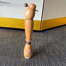 Ryoichi Kokeshi White Birch Lake Sakura Kokeshi Vintage Wood Sculpture picture