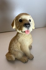 Ebros Realistic Lifelike Golden Retriever Puppy  Figurine - 6.5