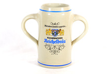 Reichelbrau Kulmbach Germany Stoneware Beer Mug Stein Double Handle 1 Litre picture