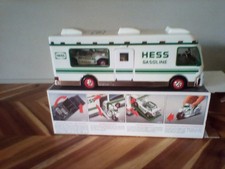 Vintage 1998 Hess Truck Recreation Van with Dune Buggy and Motorcycle NIB picture