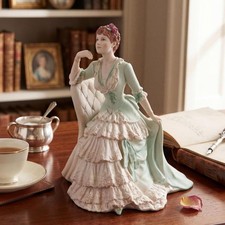 Coalport Age of Elegance Victoria Gardens Figurine Bone China England 1994, 8