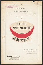 Photo:Baeder Adamson Co True Turkish Emery Trade Mark 1872 Branding picture