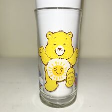 Vintage Funshine Bear 1983 Care Bear Pizza Hut Collectors Drinking Glass picture