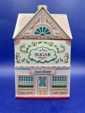 Vintage Lenox Village Sweet Shoppe SUGAR Canister with Lid 1990 - NO Chips picture
