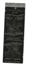 VINTAGE MEMPHIS TN SUMMER & SOUTHWEST TWIN DRIVE IN THEATRES MATCHBOOK COVER picture