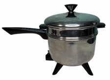 Vintage Faberware for Sears Kenmore Electric 3 Qt Sauce Pan MCM Art Deco picture