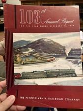 PRR Annual Report 1949 Pennsylvania Railroad Soft Cover 40 pages picture