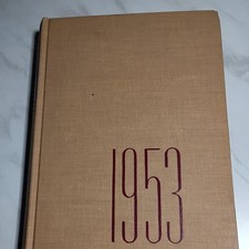 Vintage Outstanding Events of 1953 Hardcover History Book Tan Clothbound picture