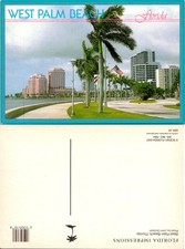 Vintage Palm Beach Florida Postcard Scenic West Palm Beach Impressions Unposted picture