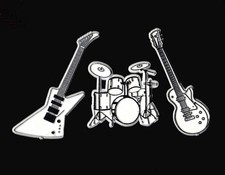 3x Rockstar Lot Vtg Rubber Flexible Fridge Magnet Novelty '70s picture