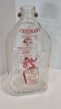 Vtg Freeman's Dairy Half Gallon Milk Bottle Allentown PA Best by Test picture