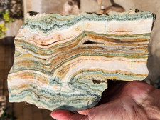 Premium Green Onyx Faced Rough Rock Specimen Utah 8
