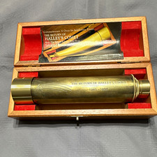 Brass Telescope The Return of Halley’s Comet 1985-1986 No. 52315 Box picture