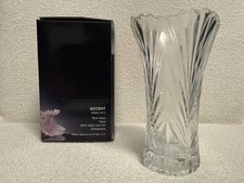 Mikasa Crystal Bud Vase 4 3/4” Accent Pattern - New picture