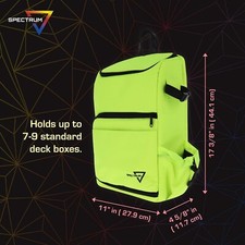 BCW Green Trading Card Spectrum Backpack Holds 7–9 Deck Deck boxes Playmat Strap picture