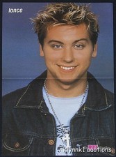 Lance Bass NSync Poster Centerfold 1787A Pink & Eminem on back picture