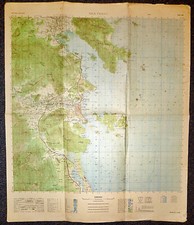 NHA TRANG - Very Rare Viet Cong Map - 1970 - Marked 'SECRET' (MAT) - Vietnam War picture