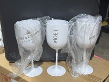 Moet & Chandon Champagne Plastic Stem Glass Goblet - 1 pair picture