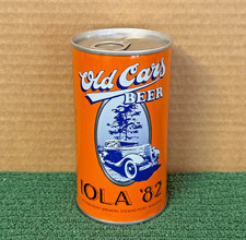 1982 OLD CARS BEER CAN ~ 12 Oz Straight Steel Pull Tab Stevens Point #99-27 picture