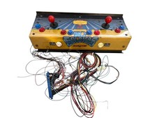 Vintage Cabinet Arcade Romstar Sky Soldiers Joystick Buttons Assembly AS IS  picture