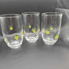 3~Anthropologie Penelope Pineapple Bar Ware / High Ball / Drink Glasses EUC picture