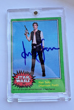 Harrison Ford 1977 Topps Star Wars Card Signed picture