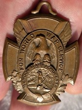 WWI Mendon MA Service Medal 1917-1918 World War Victory-Massachusetts-US USMC  picture