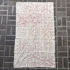 Antique Vintage 1906 Signature Quilt Redwork Embroidered Names Coverlet picture