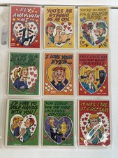 Vintage 1959 Topps Funny Valentine Cards Near Complete Lot Set 1-64 Jack Davis picture