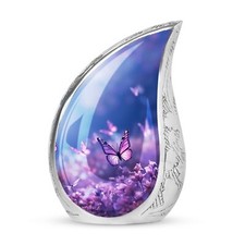 Teardrop Urn - Butterfly Miniature Urn - Cremation Urn For Human Ashes picture