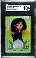 2023 TOPPS CHROME DISNEY 100 EDNA MODE GREEN REFRACTOR /99 #80 SGC 10  picture