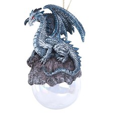 Checkmate Gray Dragon Ornament Hand Painted Cold Cast Resin Figurine Home Decor picture