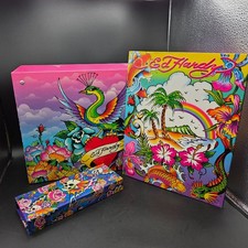 Lot Ed Hardy Hanging File Storage Folder and Pencil Box Stationary Made in USA picture