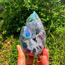 150-200g Large Angel Aura Sphalerite Crystal Cluster Chunk Tower Rare Home Decor picture