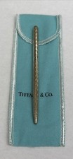 Vtg Tiffany & Co Sterling Silver W.Germany Roller Ball Etched Diamond Pattern picture