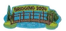 Girl BRIDGING 2024 '24 Ceremony Event Fun Patches Badges crests SCOUTS GUIDES picture