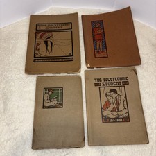 Lot of 4 VTG Los Angeles Polytechnic High School Yearbooks 1909 1911 1912 1913 picture