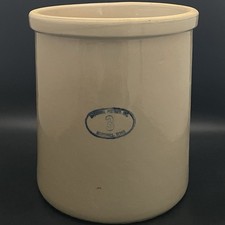Marshall Pottery 3 Gallon Stoneware Pickling Crock c1920s Made in USA 11.5” tall picture