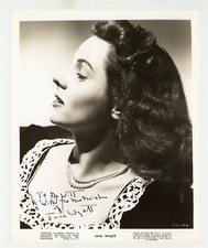 Jane Wyatt Hand Signed w/Inscription Portrait Photo 1941 RKO Pictures Actress  picture