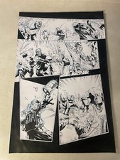 INSANE CLOWN POSSE #11 original comic art 2001 ICP  JUGGALOS graphic AXE BATTLE picture