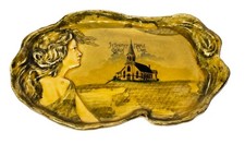 MAPLE LAKE MINNESOTA MN Antique ST. TIMOTHY CHURCH Souvenir TRINKET DISH picture