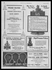1912 Pittsburgh Valve Foundry & Construction Welded Headers And Joints Print Ad picture