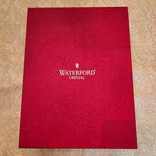 Waterford Crystal Happy Holiday Ruby Flute NEW One Pair In Box picture