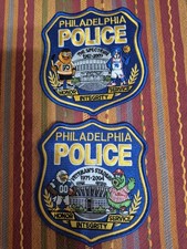 PHILADELPHIA POLICE DEPARTMENT RETRO ALL SPORTS TEAM PATCH SET picture