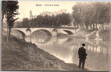 Auch Pont de la Treille France Vintage Postcard Unused Carte Postale Bridge picture