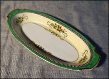 Vintage Art Deco Noritake Roseara Oval Bowl with Floral Design Gold Trim #A1659 picture
