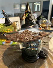 VTG SF Music Box Co. Wizard of Oz Wicked Witch Hat Music Water Globe Halloween picture