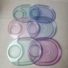 Tupperware Preludio Acrylic Snack Plates Set of 6 picture